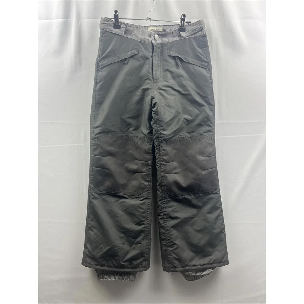 Cherokee Youth Gray Insulated Medium (7/8) Snowboard Ski Snow Pants - Picture 1 of 7